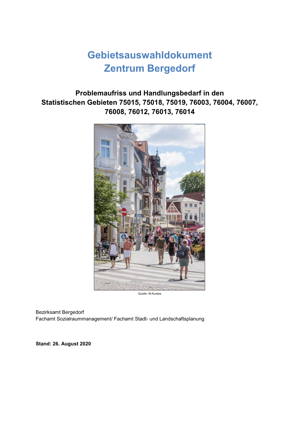 Gebietsauswahldokument Zentrum Bergedorf