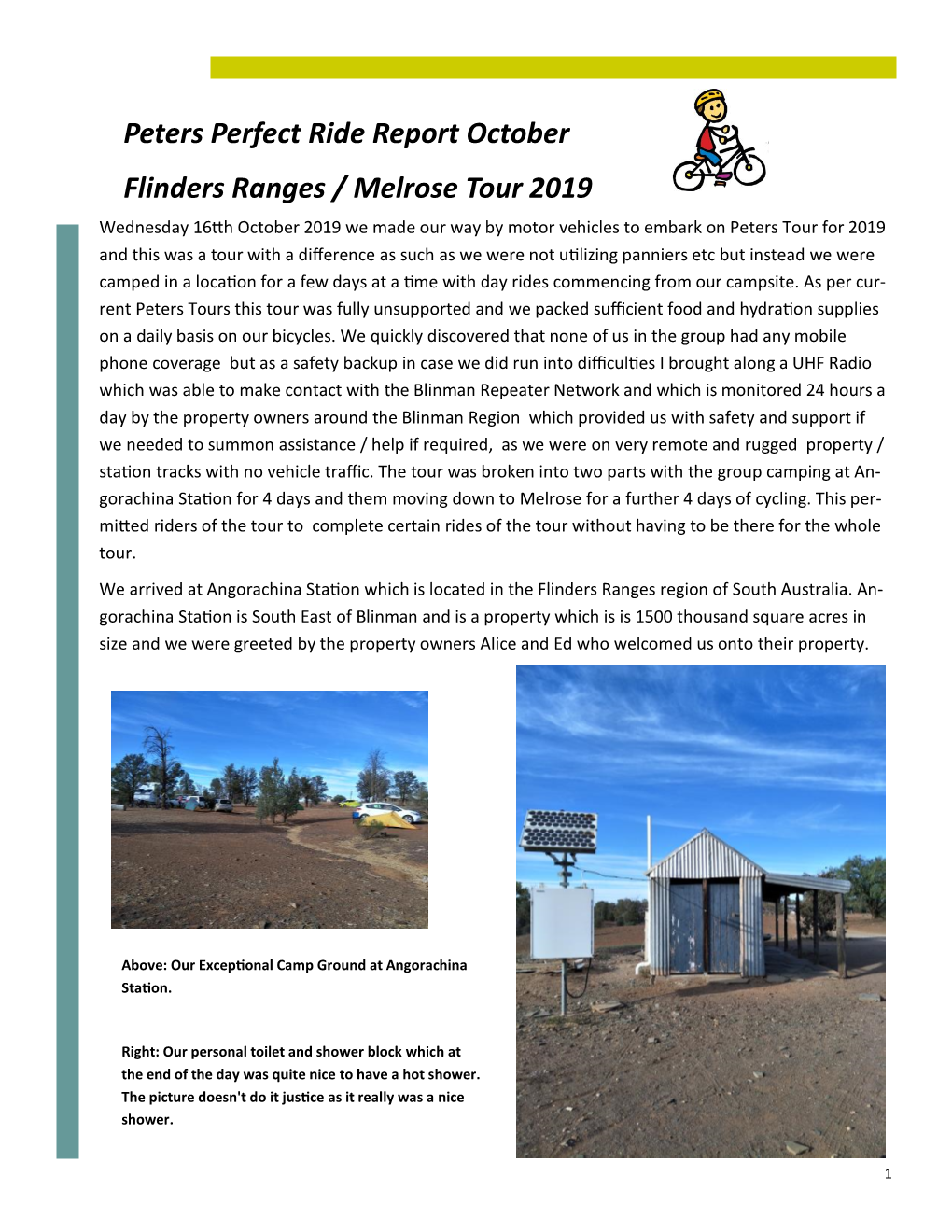 Peters Flinders Ranges Tour October 2019 Take 2