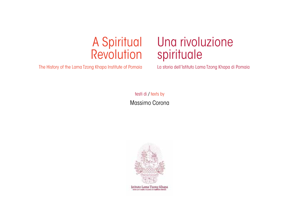 Una Rivoluzione Spirituale