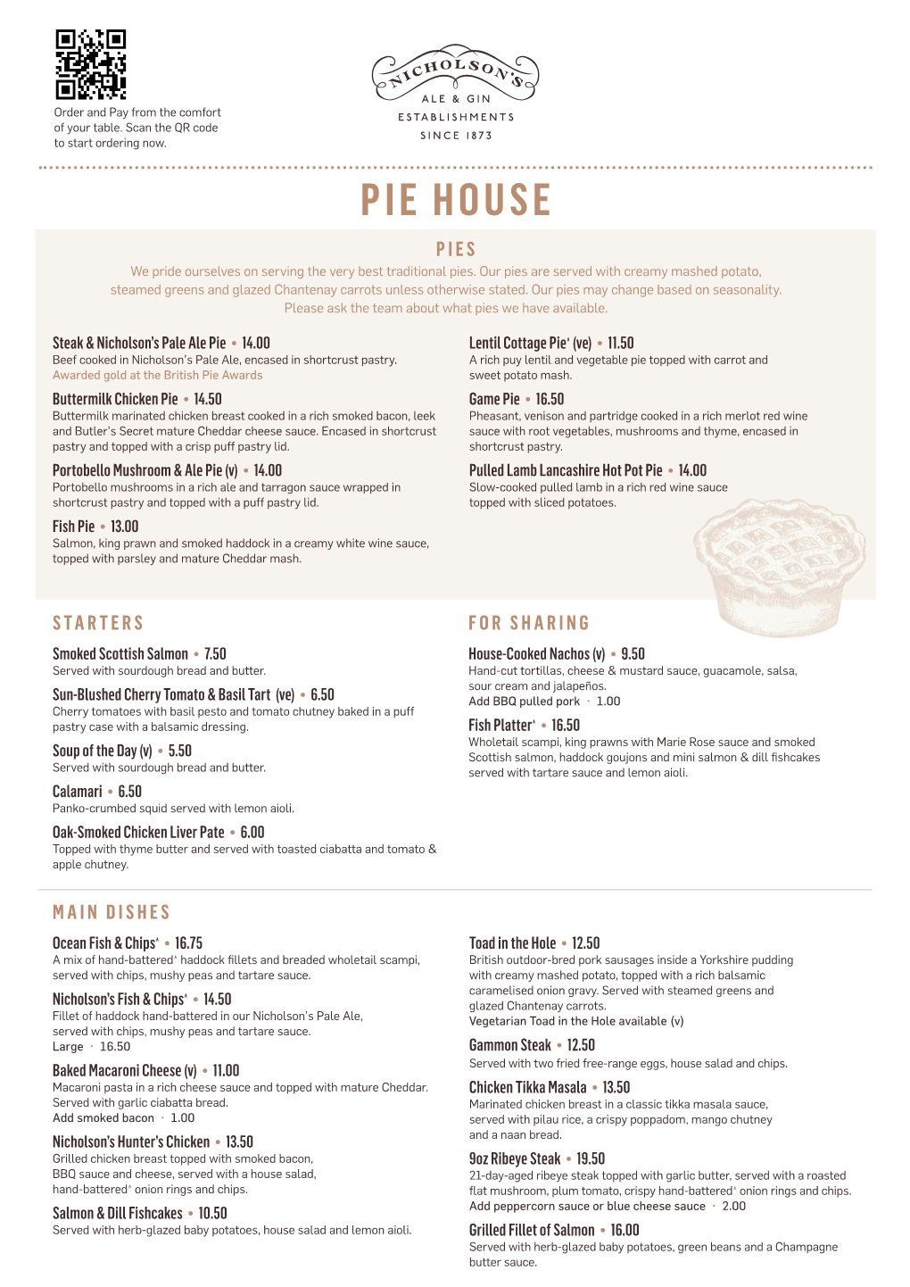 PIE HOUSE PIES We Pride Ourselves on Serving the Very Best Traditional Pies