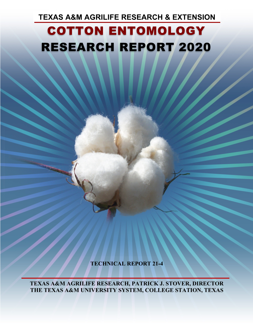 Cotton Entomology Research Report 2020