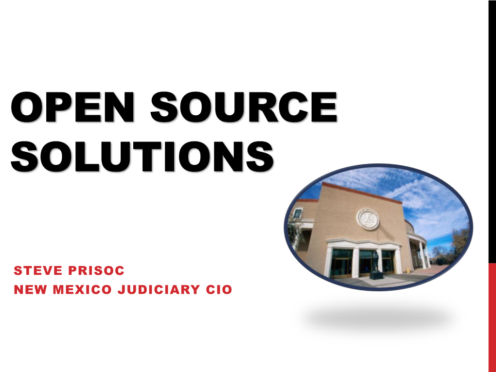 Open Source Solutions