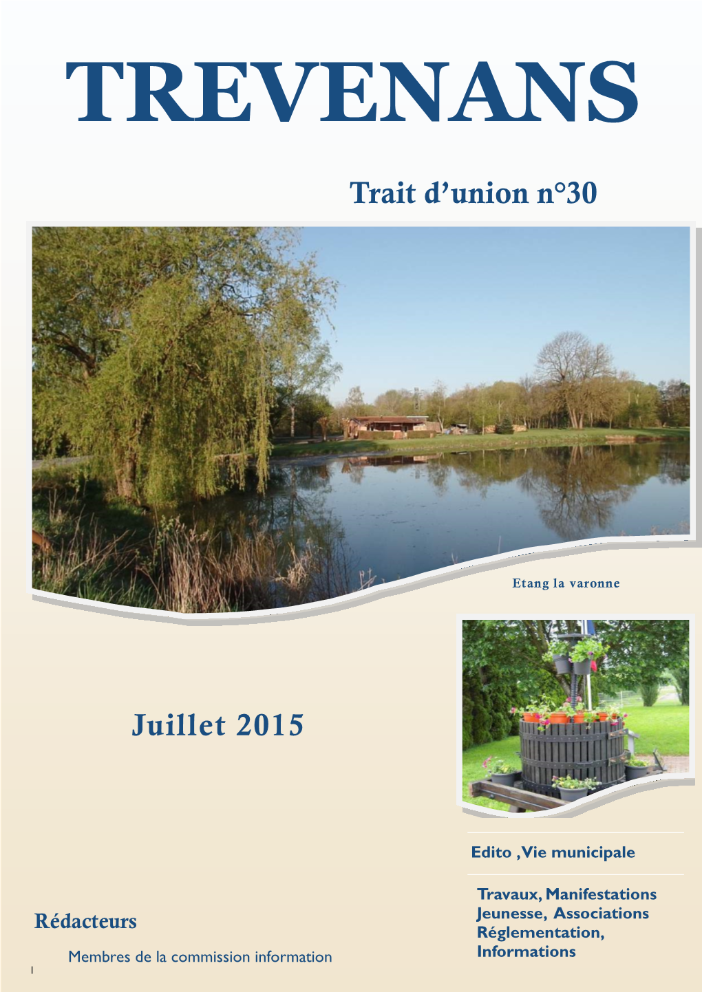 Trait D'union N°30 Juillet 2015