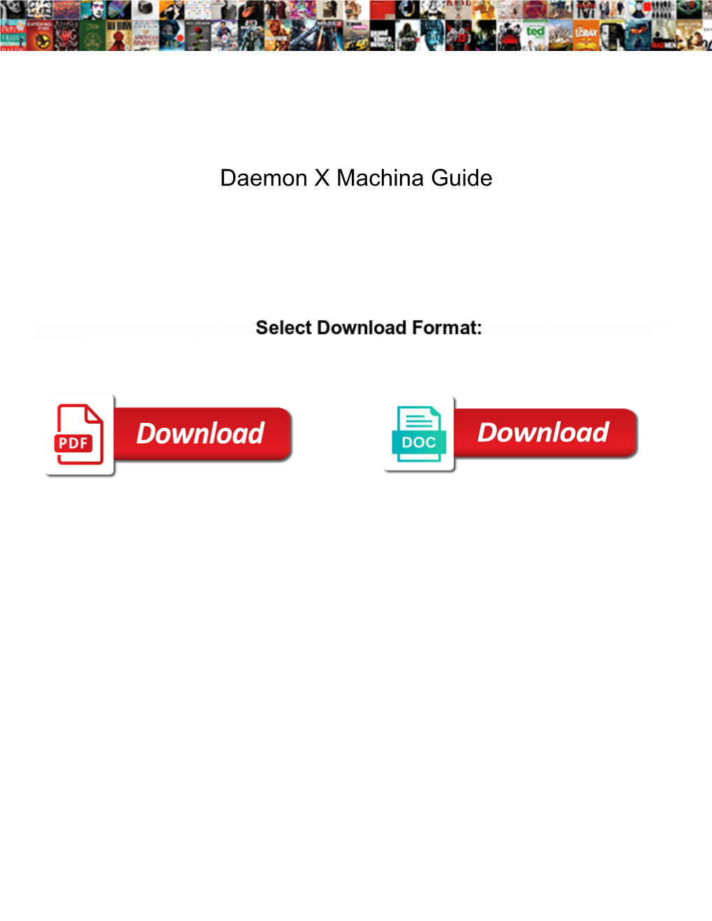 Daemon X Machina Guide