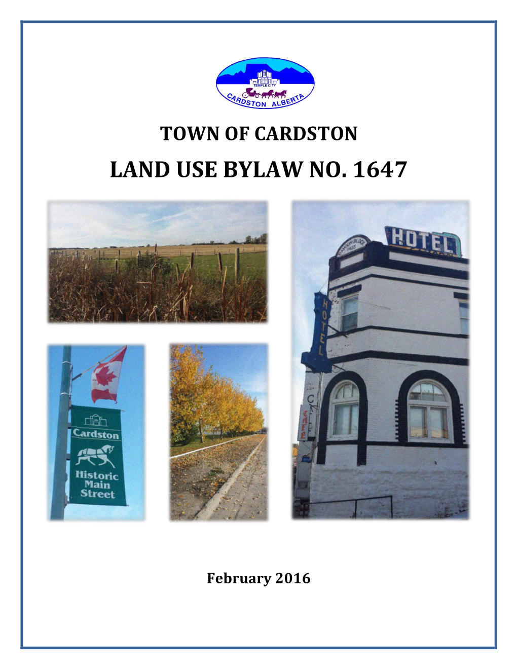 Town of Cardston Land Use Bylaw No