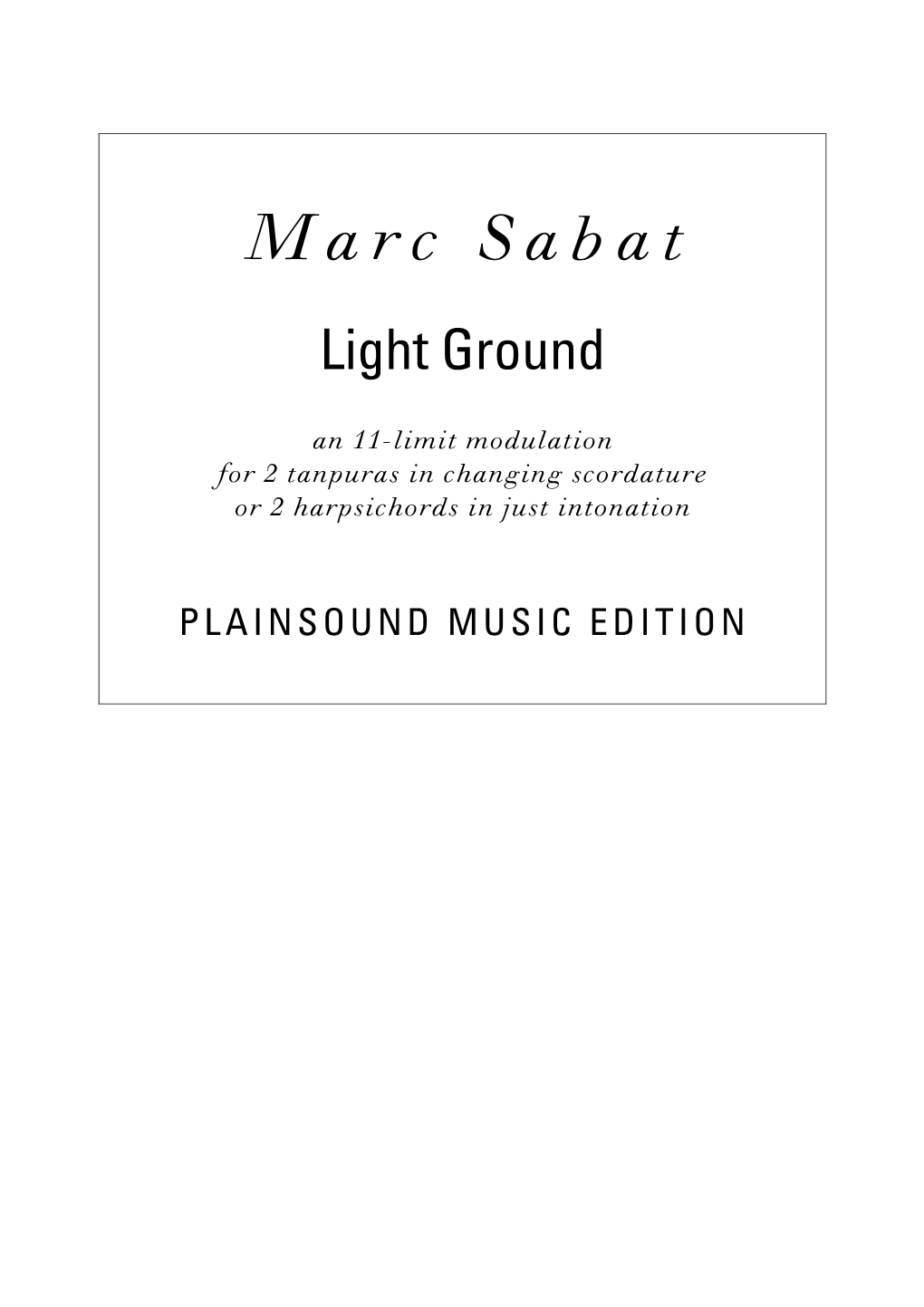 Light Ground