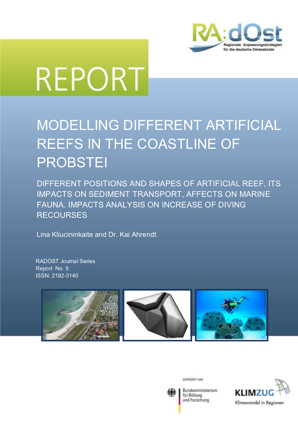 Modelling Different Artificial Reefs in the Coastline of Probstei