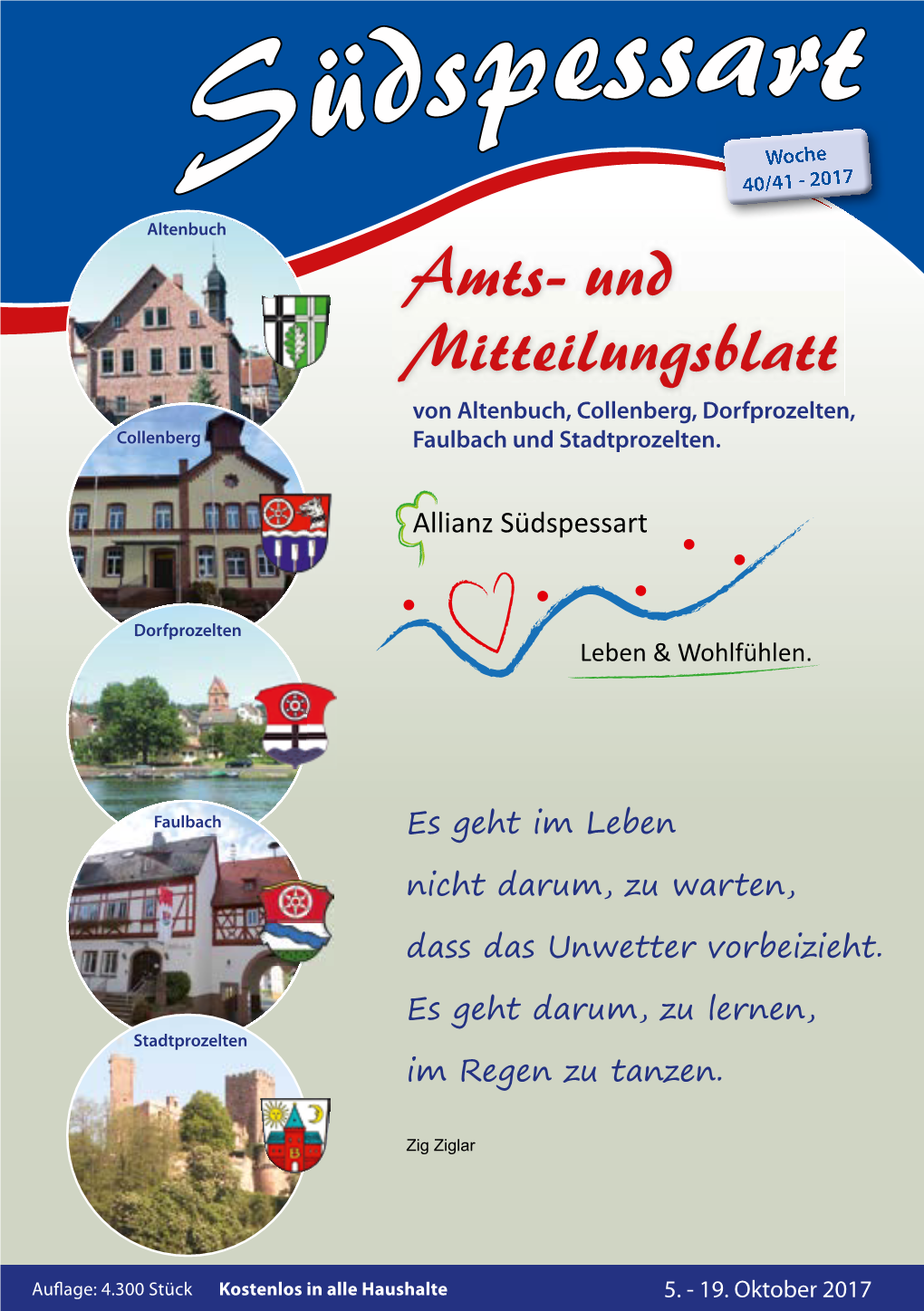 Südspessart Vom 5.10.2017 – Seite 2 Gemeinde Altenbuch Amtlich - Altenbuch Amtlich Amtliches