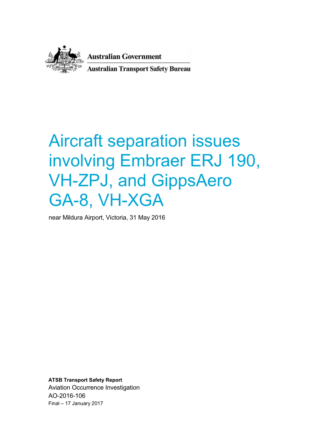 Take-Offs Without Runway Lighting Involving Embraer ERJ-135 VH