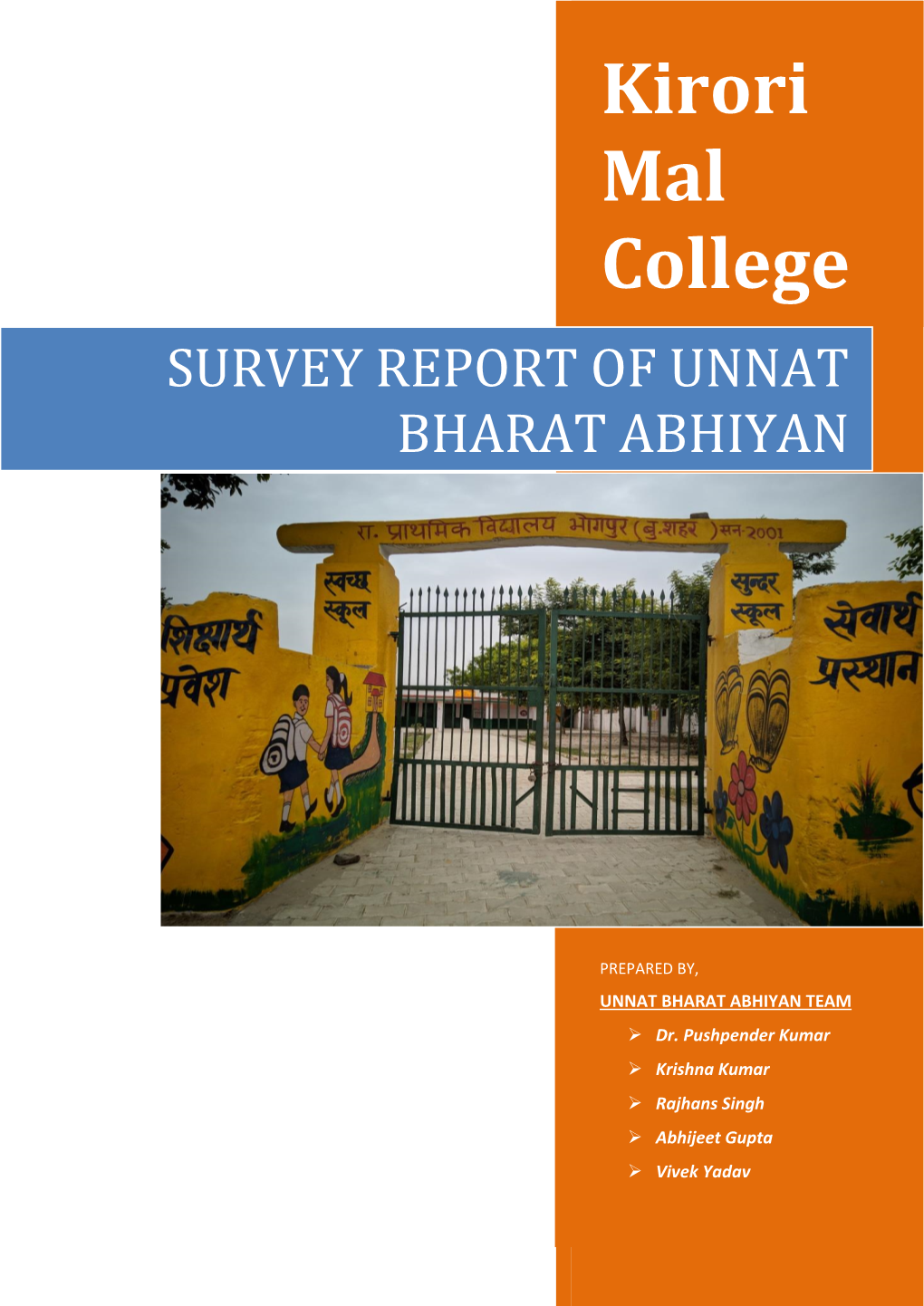 Survey Report of Unnat Bharat Abhiyan