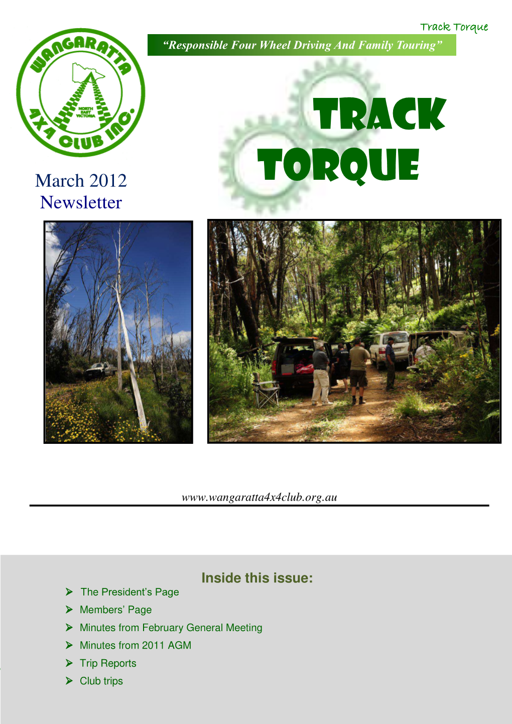 Track Torque “Responsible Four Wheel Driving and Family Touring”