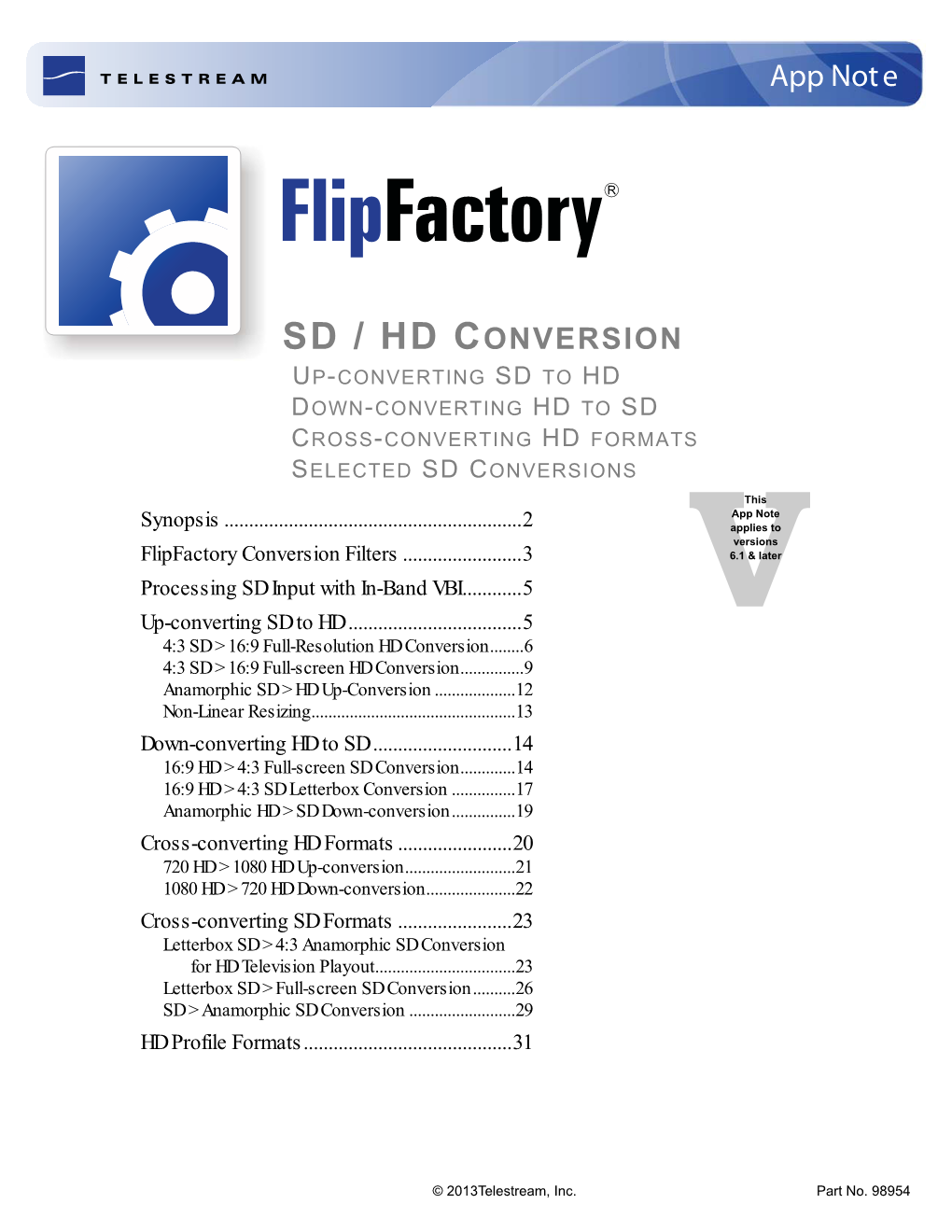 SD > HD Conversion