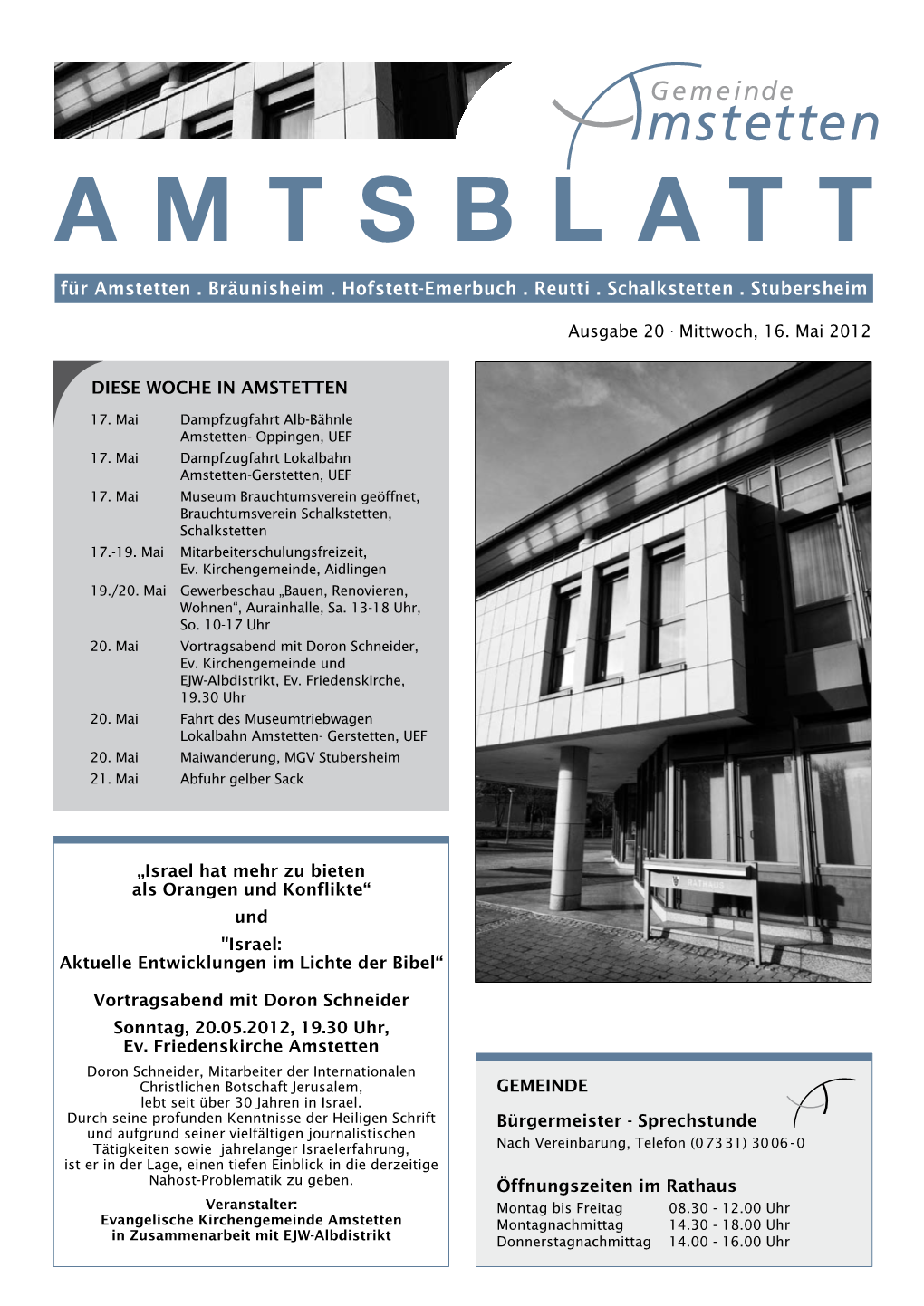 Amtsblatt a M T S B L A