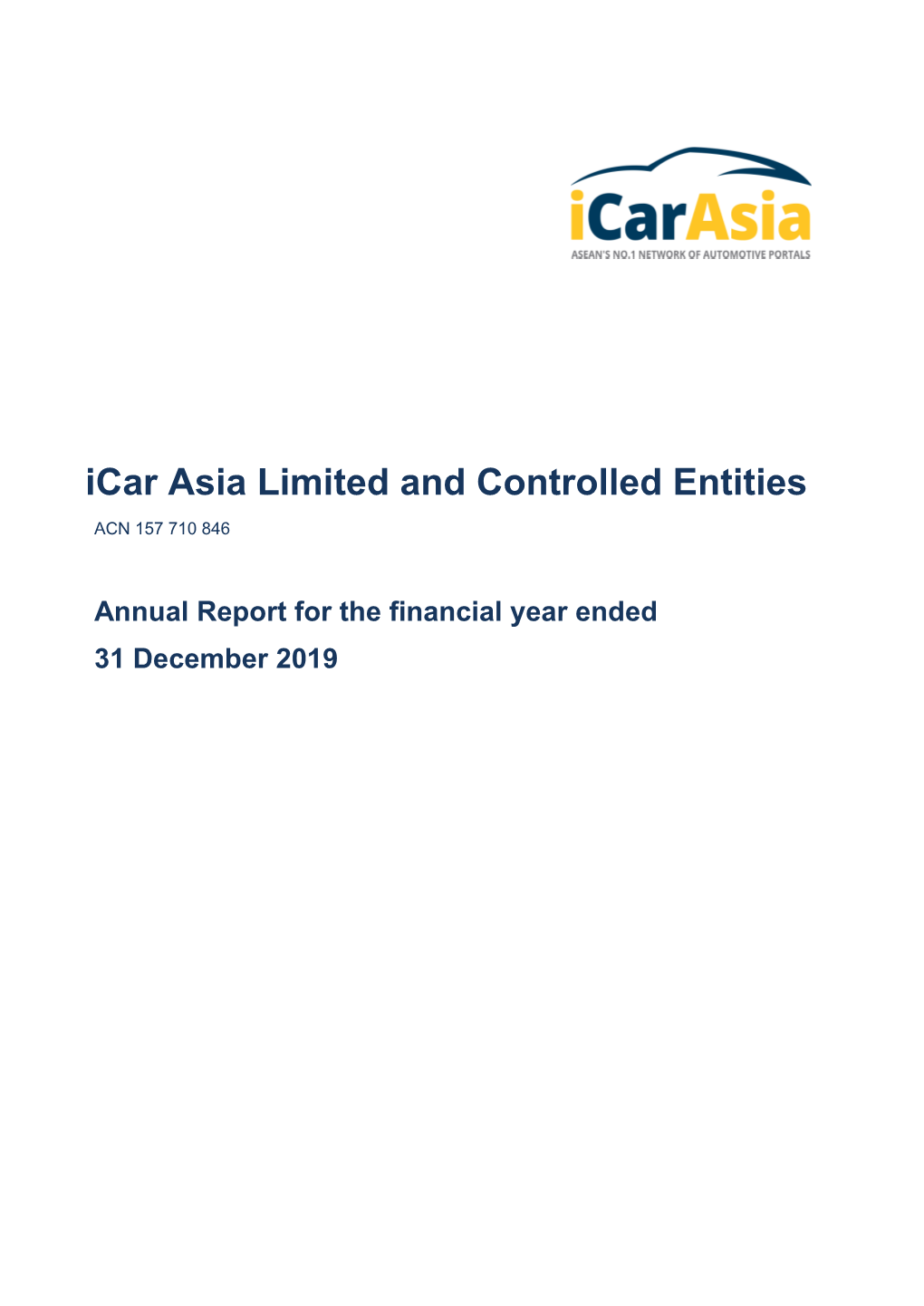 Iicar Asia Limited and Controlled Entities