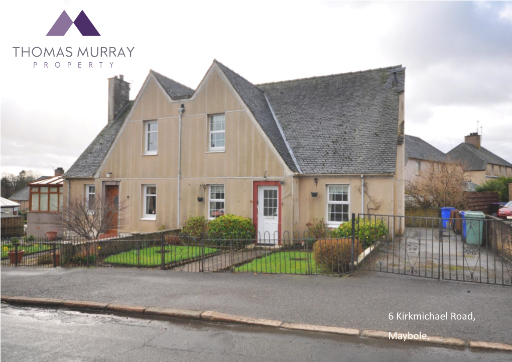 6 Kirkmichael Road, Maybole, 6 Kirkmichael Road, Maybole