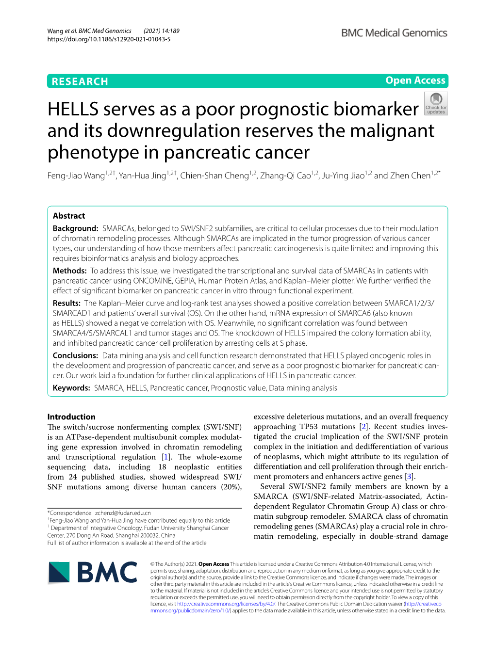 HELLS Serves As a Poor Prognostic Biomarker and Its Downregulation