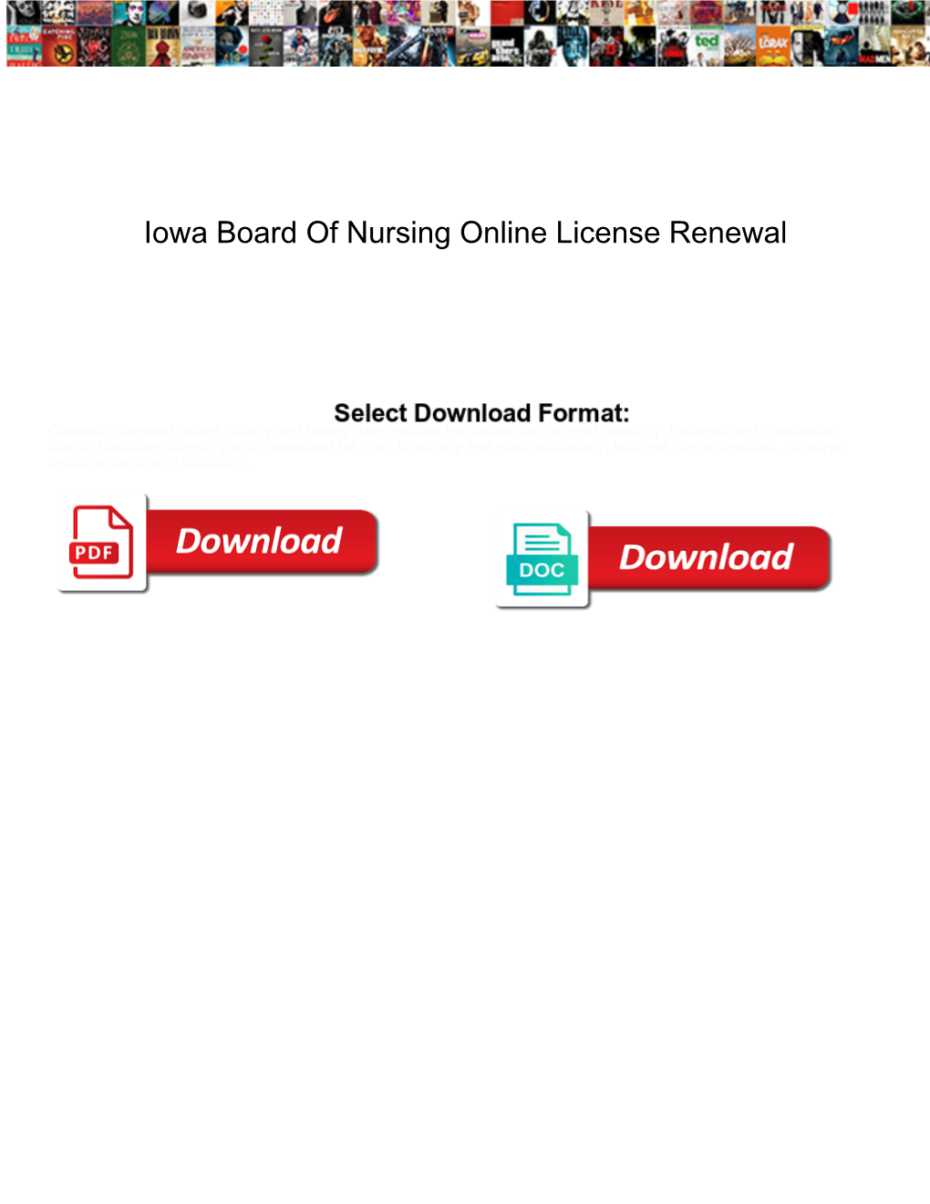 Iowa Board of Nursing Online License Renewal