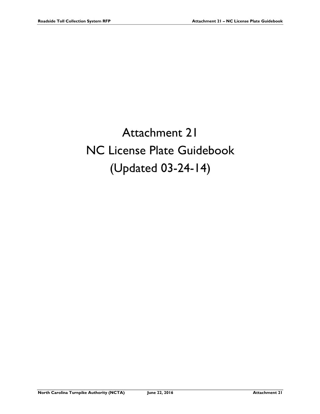 Attachment 21 NC License Plate Guidebook (Updated 03-24-14)