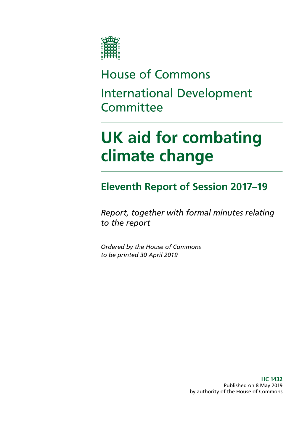 UK Aid for Combating Climate Change