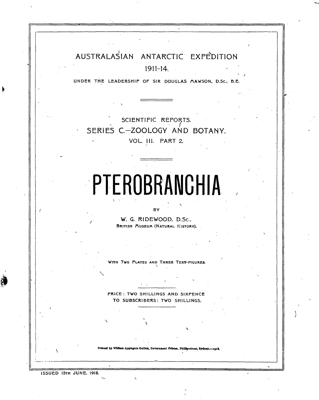 Part 2. Pterobranchia