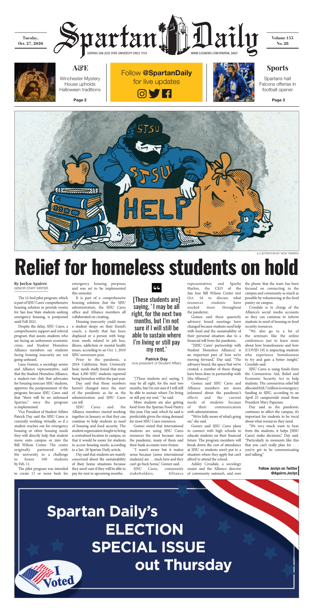 Relief for Homeless Students on Hold