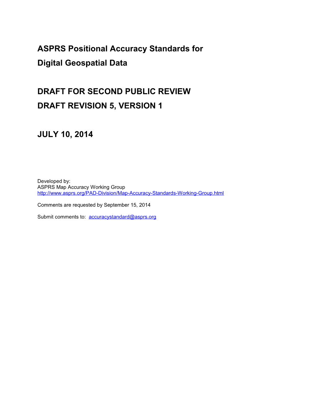 ASPRS Accuracy Standards For Digital Geospatial Data