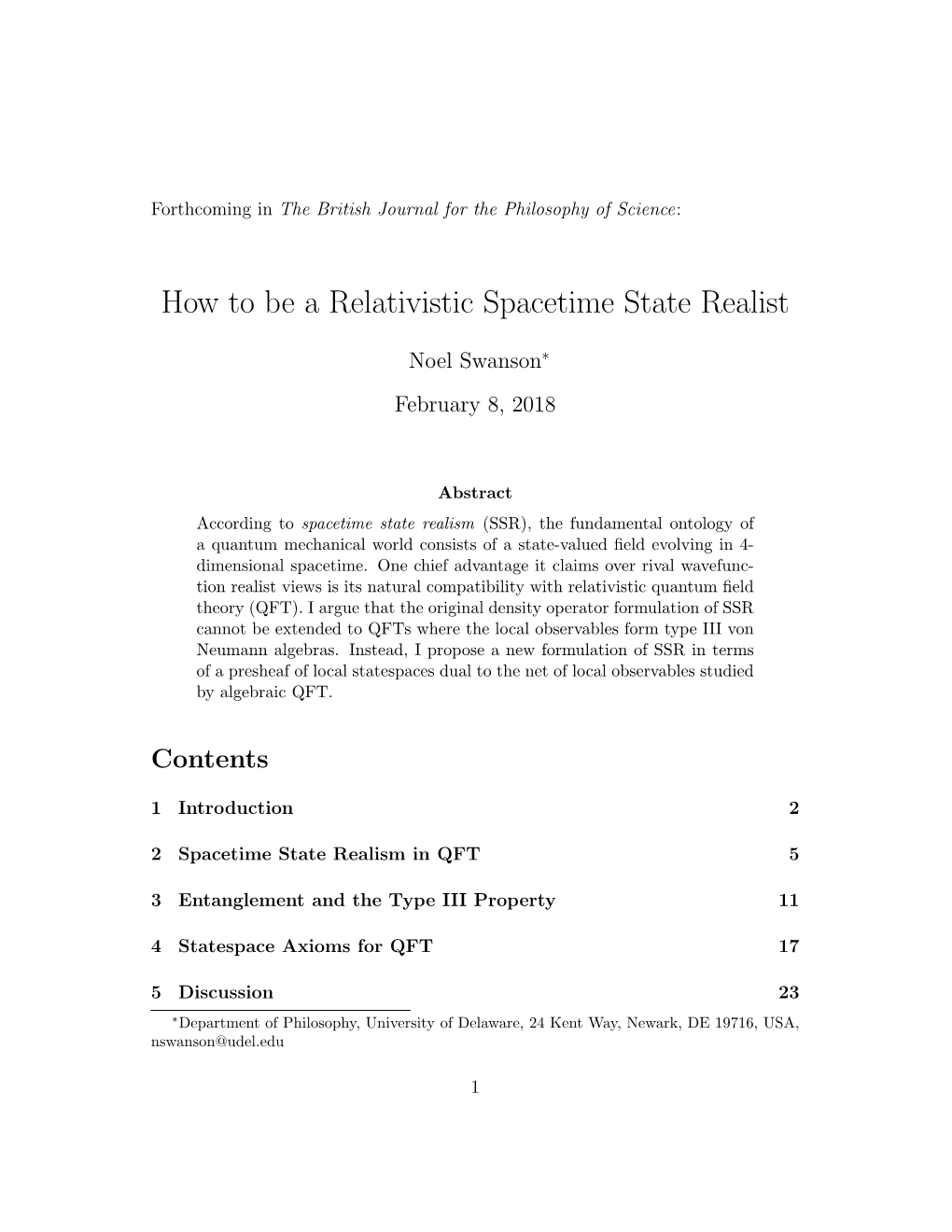 How to Be a Relativistic Spacetime State Realist