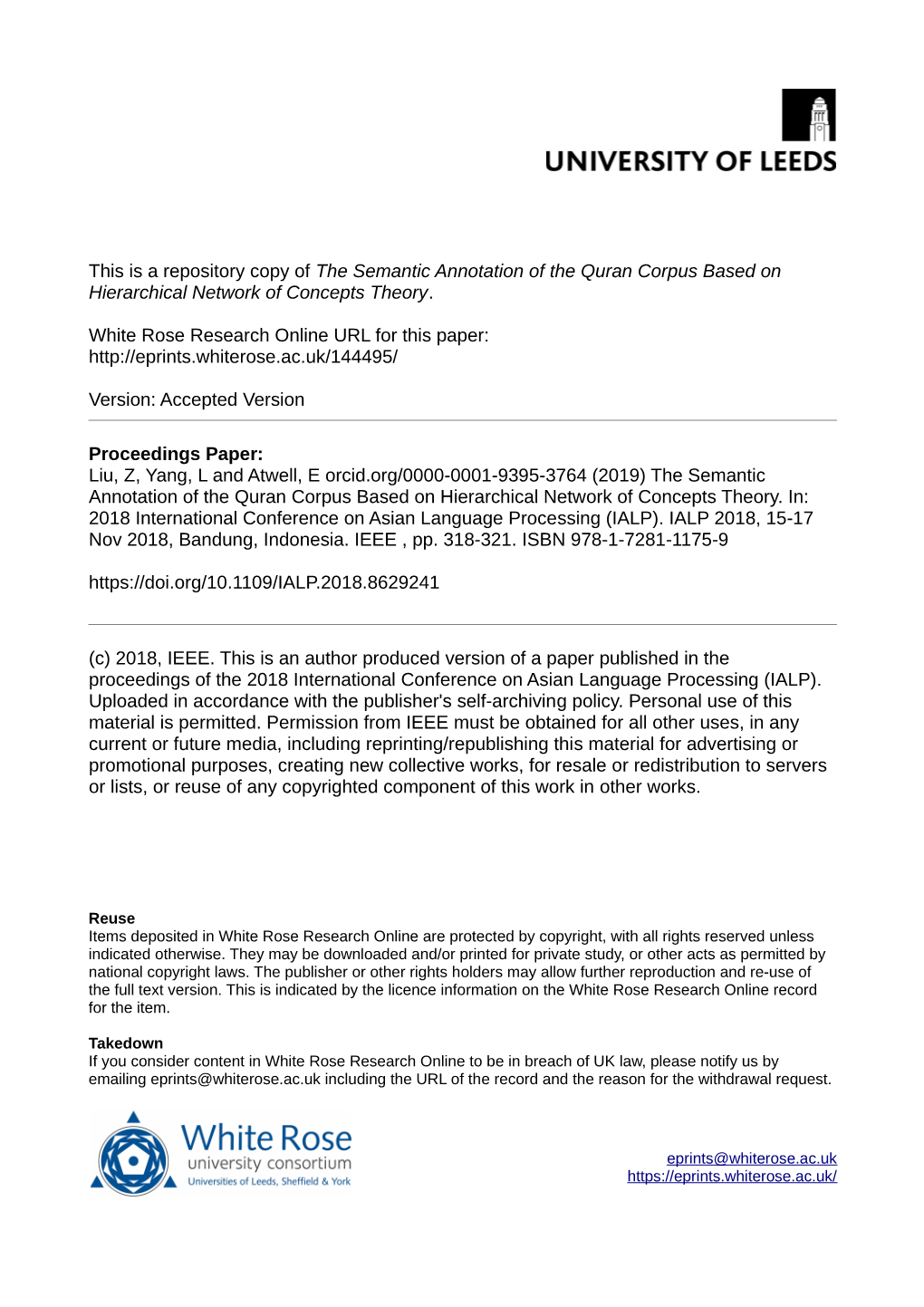 The Semantic Annotation of the Quran Corpus Based on Hierarchical Network of Concepts Theory