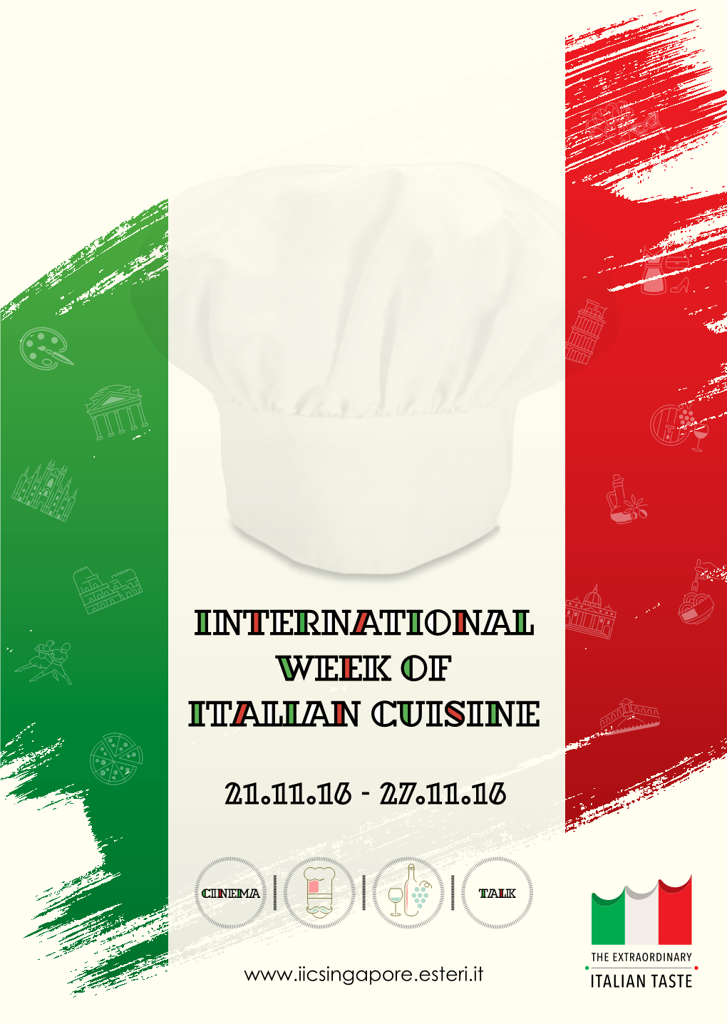 Calendar of Events of the International Week of Italian Cuisine