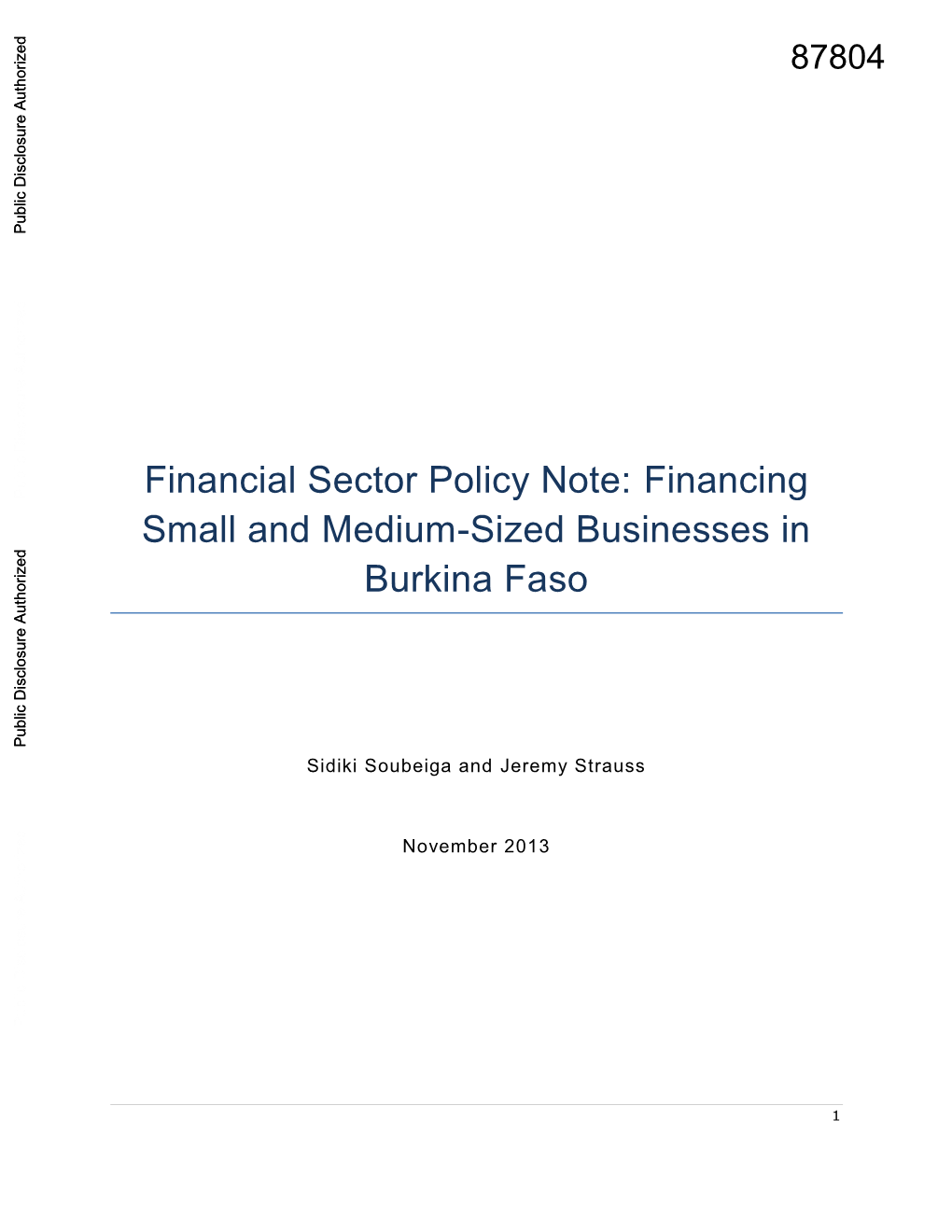 World Bank Document