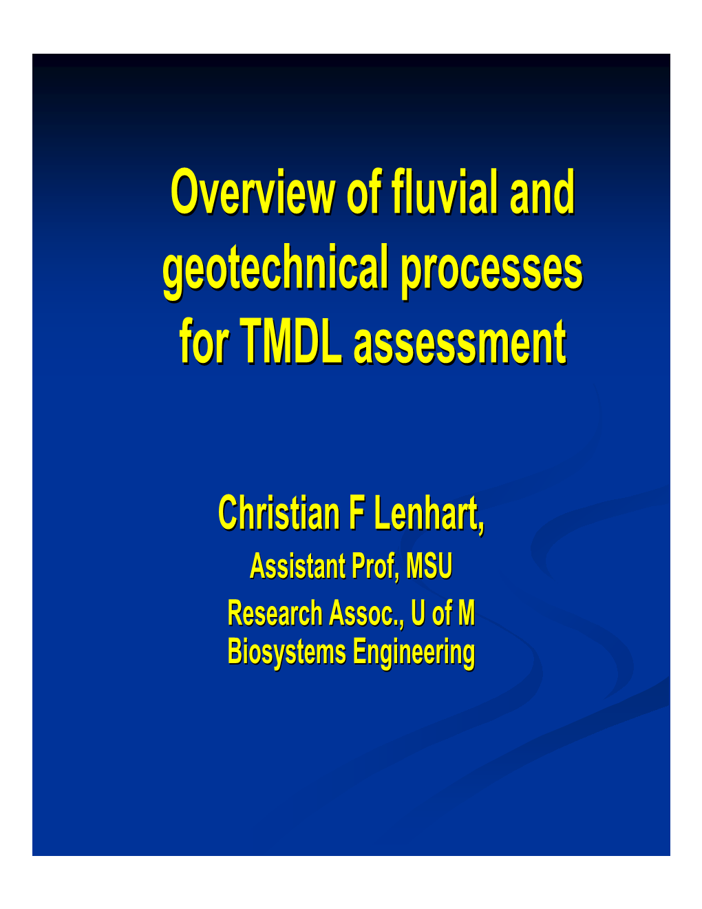 2 Basic Fluvial Processess