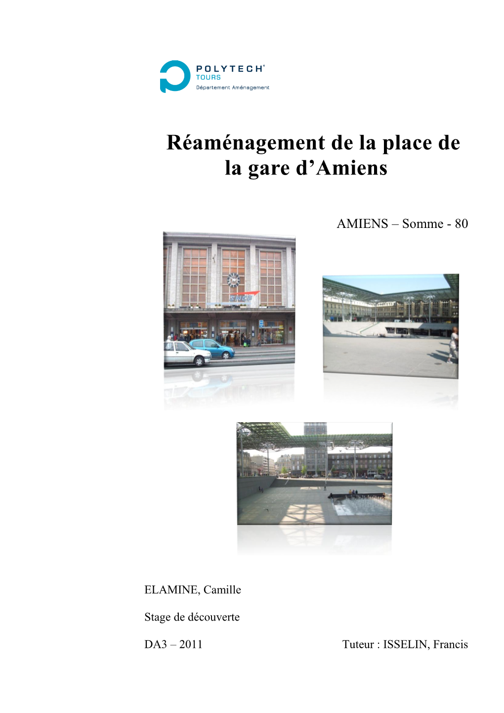 Réaménagement De La Place De La Gare D'amiens