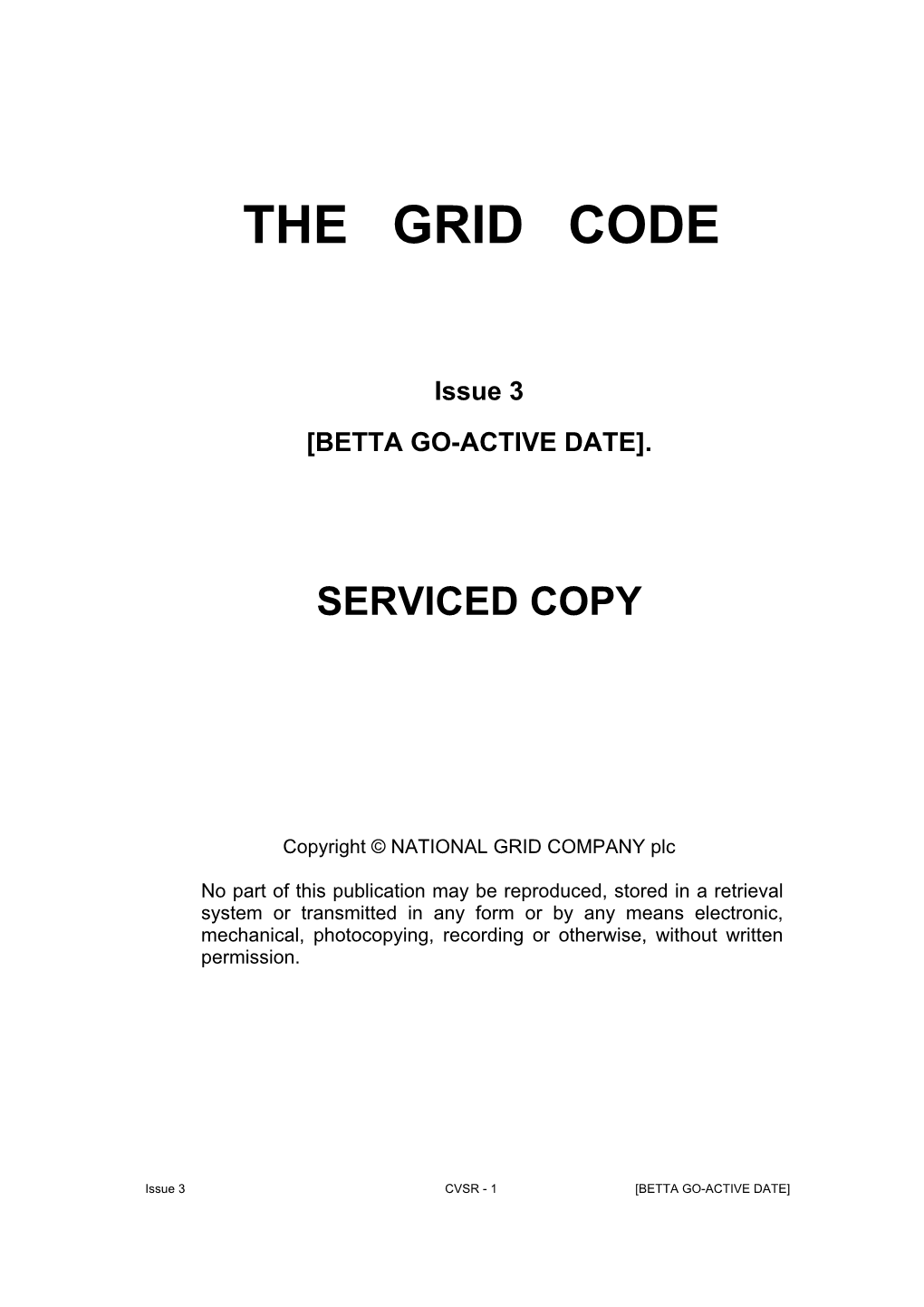 The Grid Code