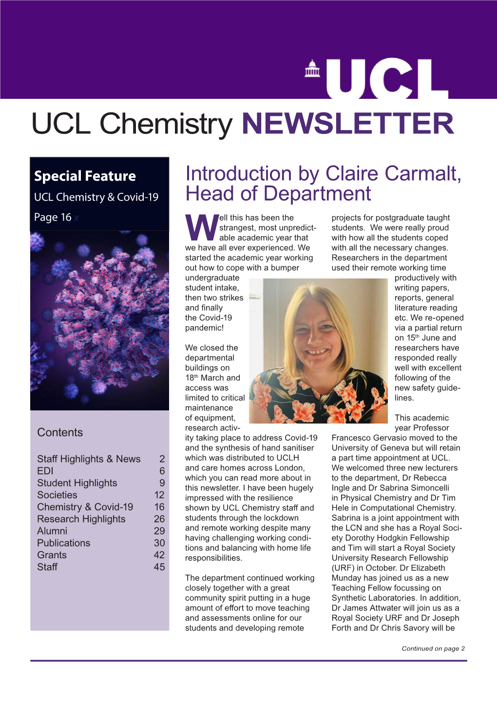 Chemistry Newsletter 2020