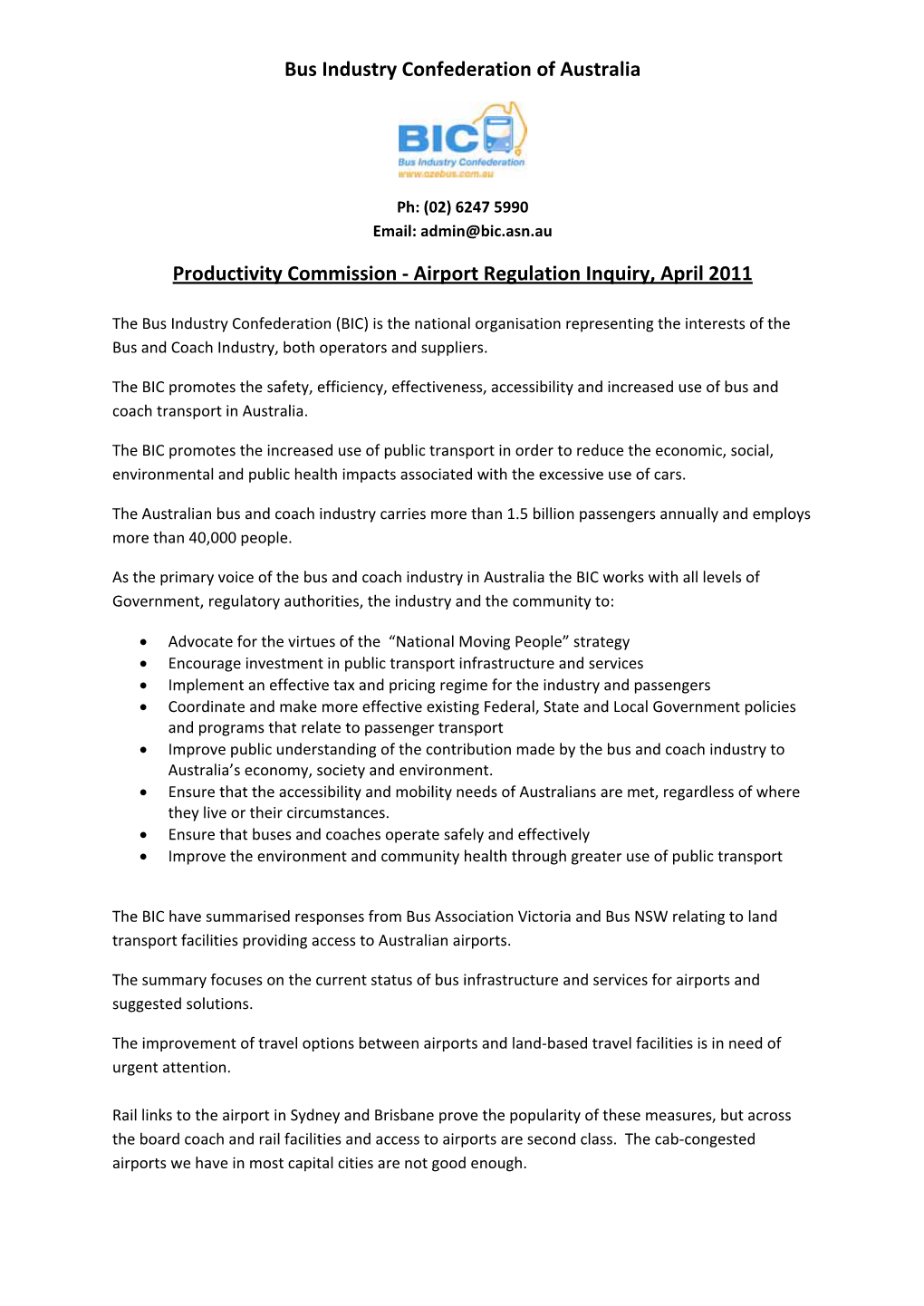 Bus Industry Confederation of Australia