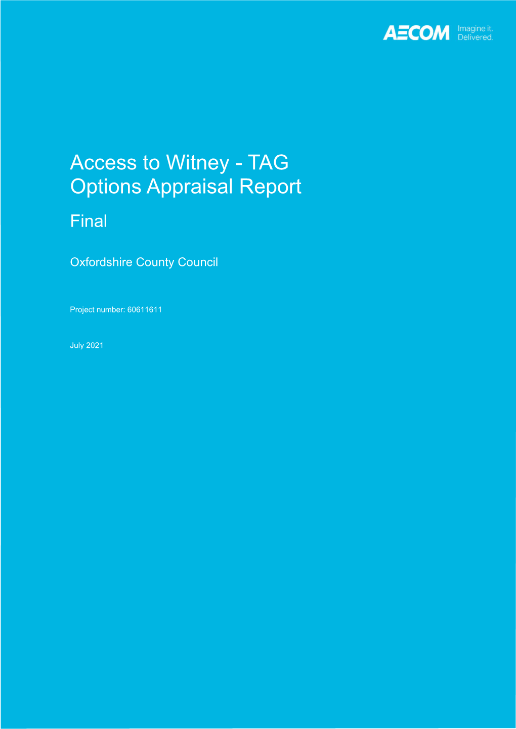 Access to Witney - TAG Options Appraisal Report Final