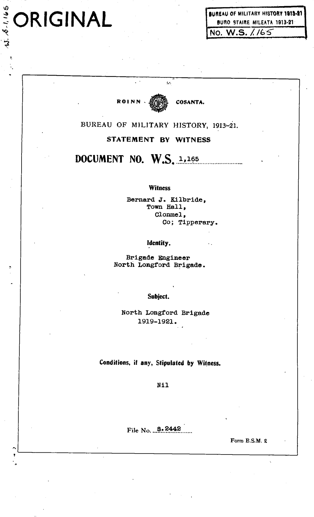 Original Bureauof Militaryhistory1913-21