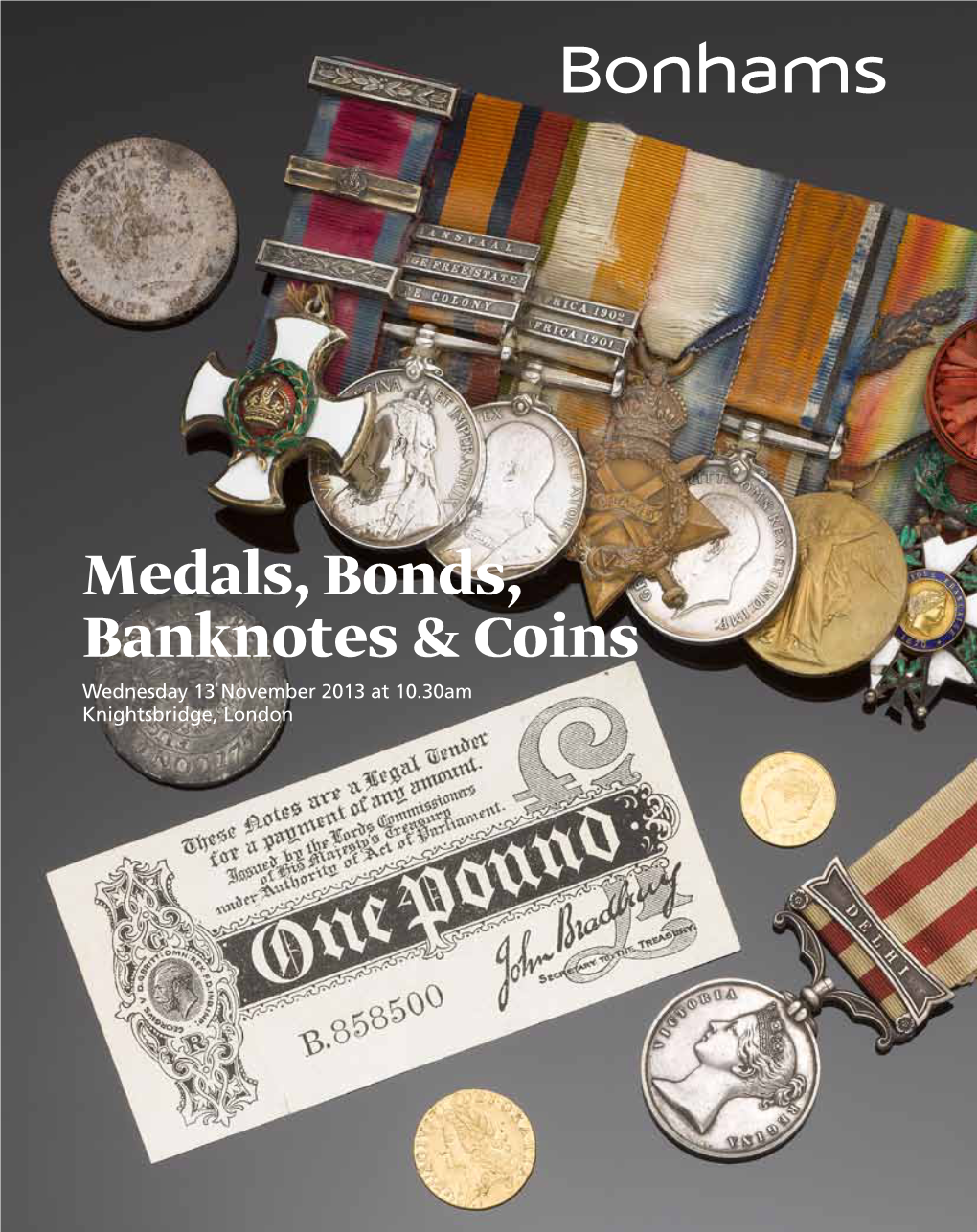 Medals, Bonds, Banknotes & Coins