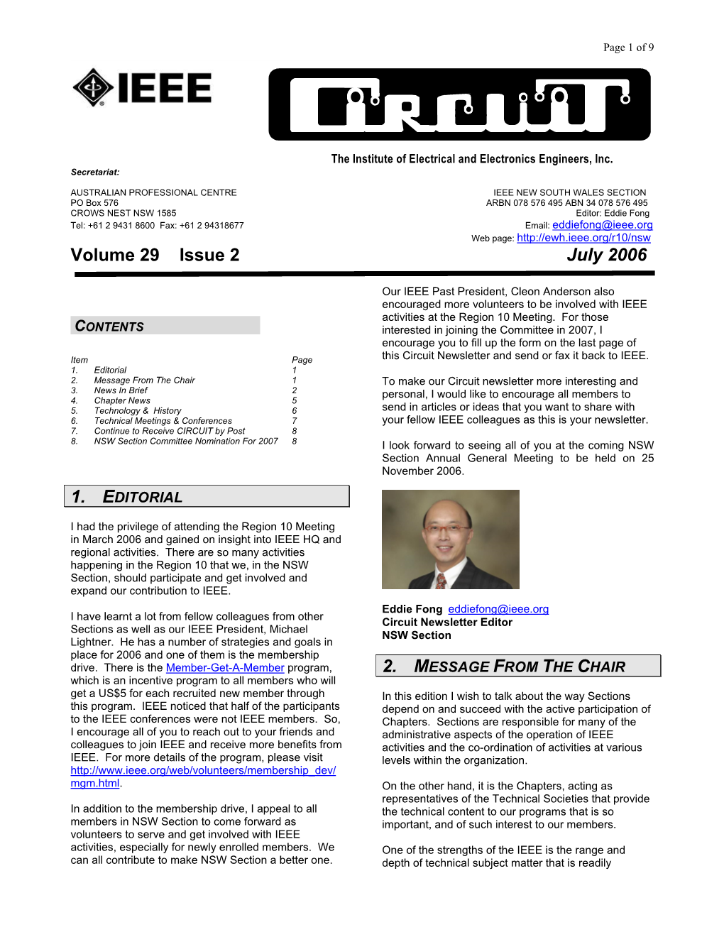 Volume 29 Issue 2 July 2006