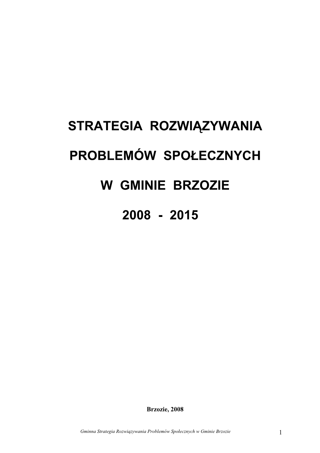 Strategia Rozw.Gm.Brzozie