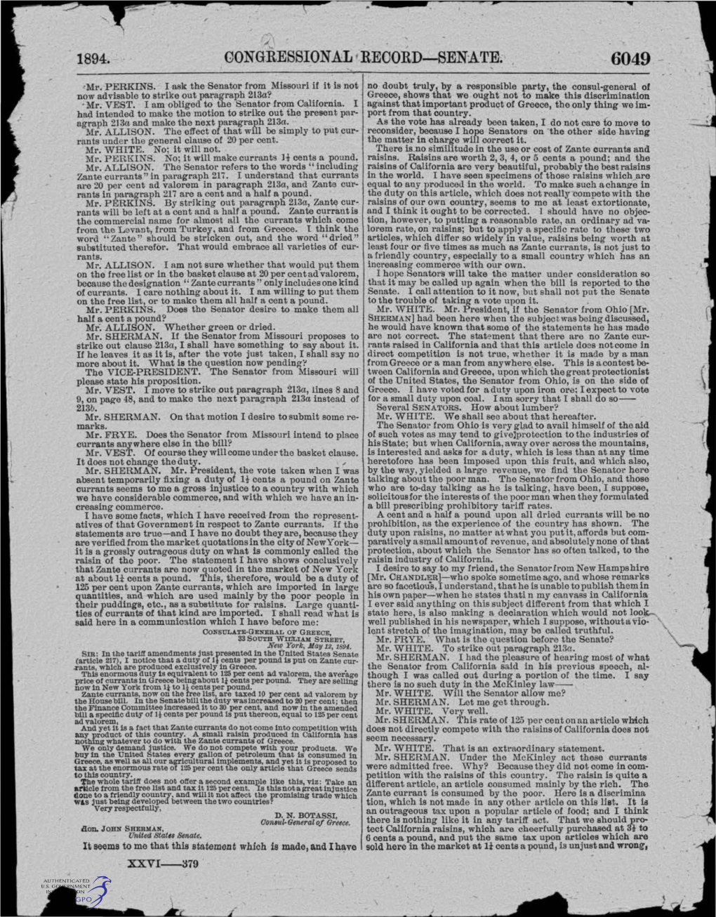 1894.· ~ -. Gongressi Onal ' Record-Sen:Ate~ · 60.49