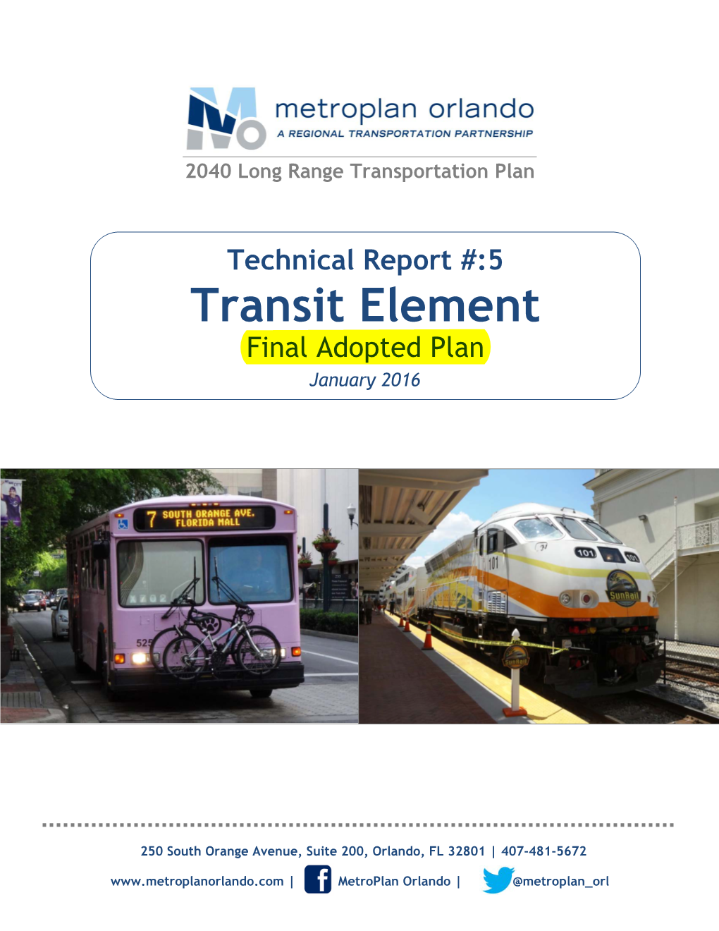 2040 LRTP; TR5 – Transit Element