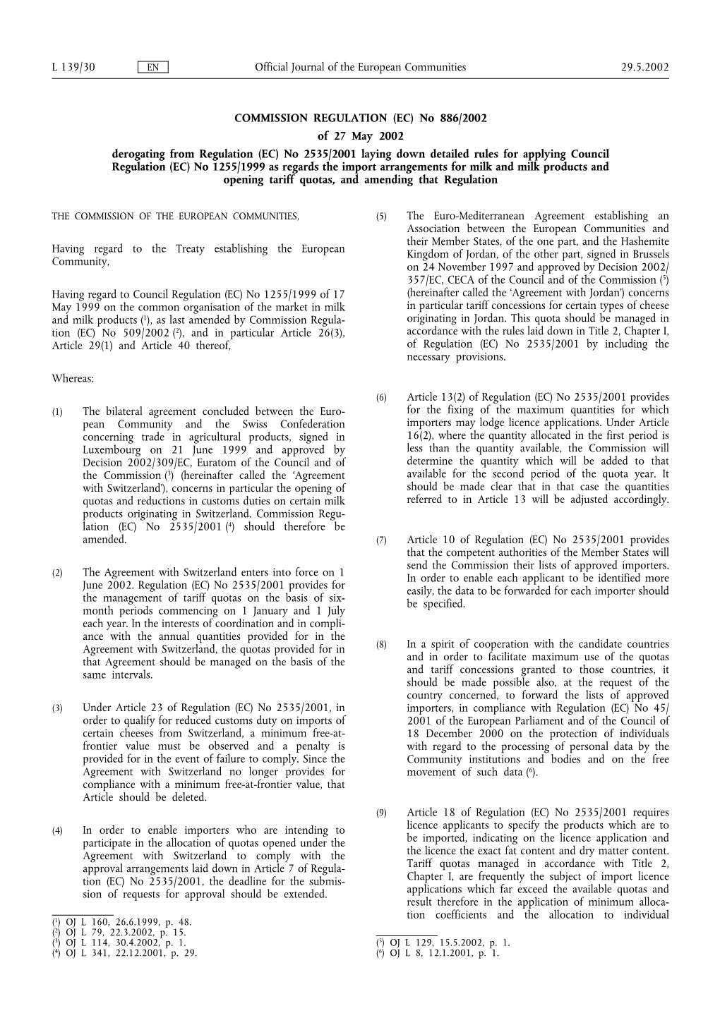 Official Journal of the European Communities 29.5.2002