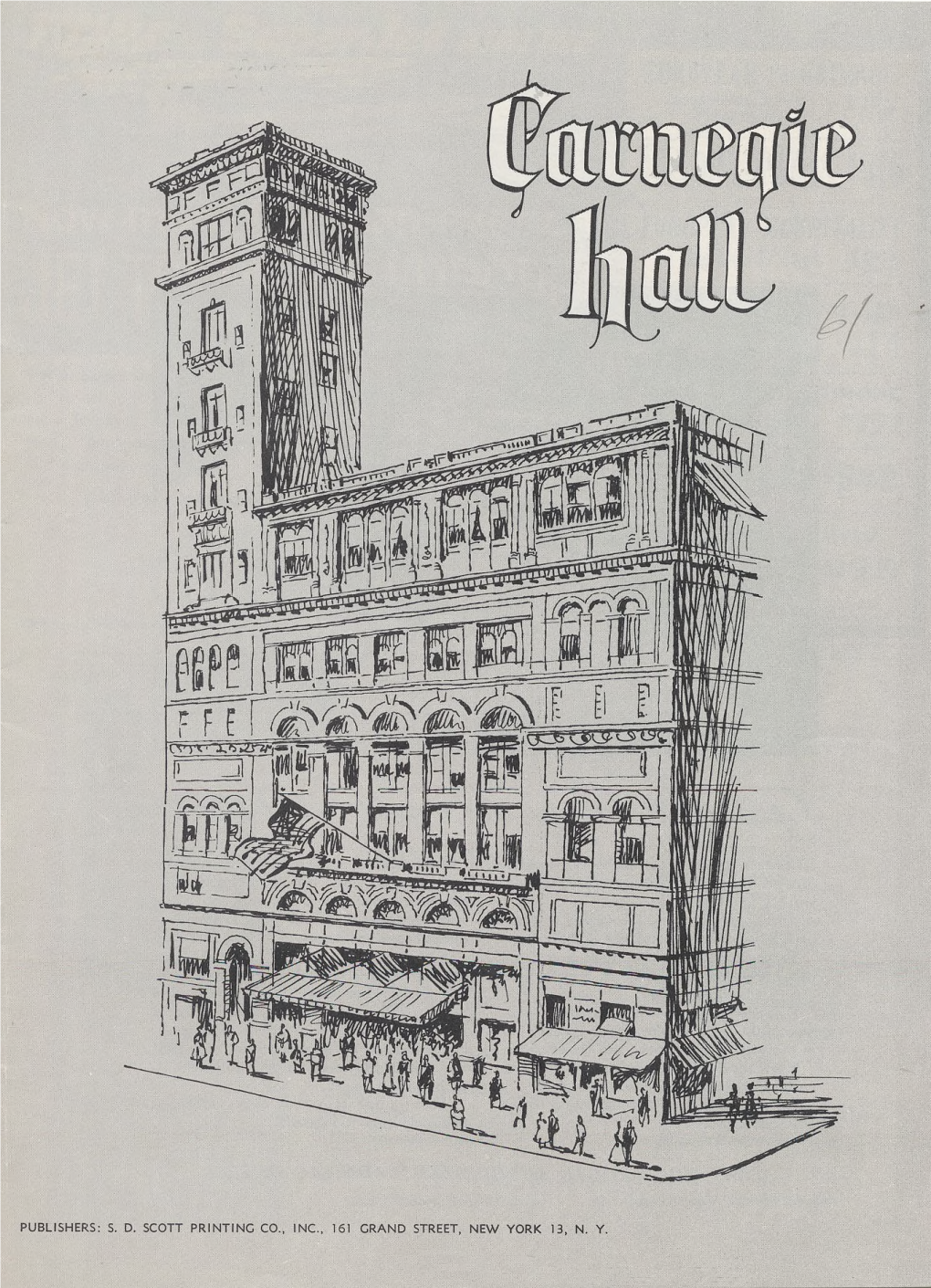 Sd Scott Printing Co., Inc., 161 Grand Street, New York 13, Ny