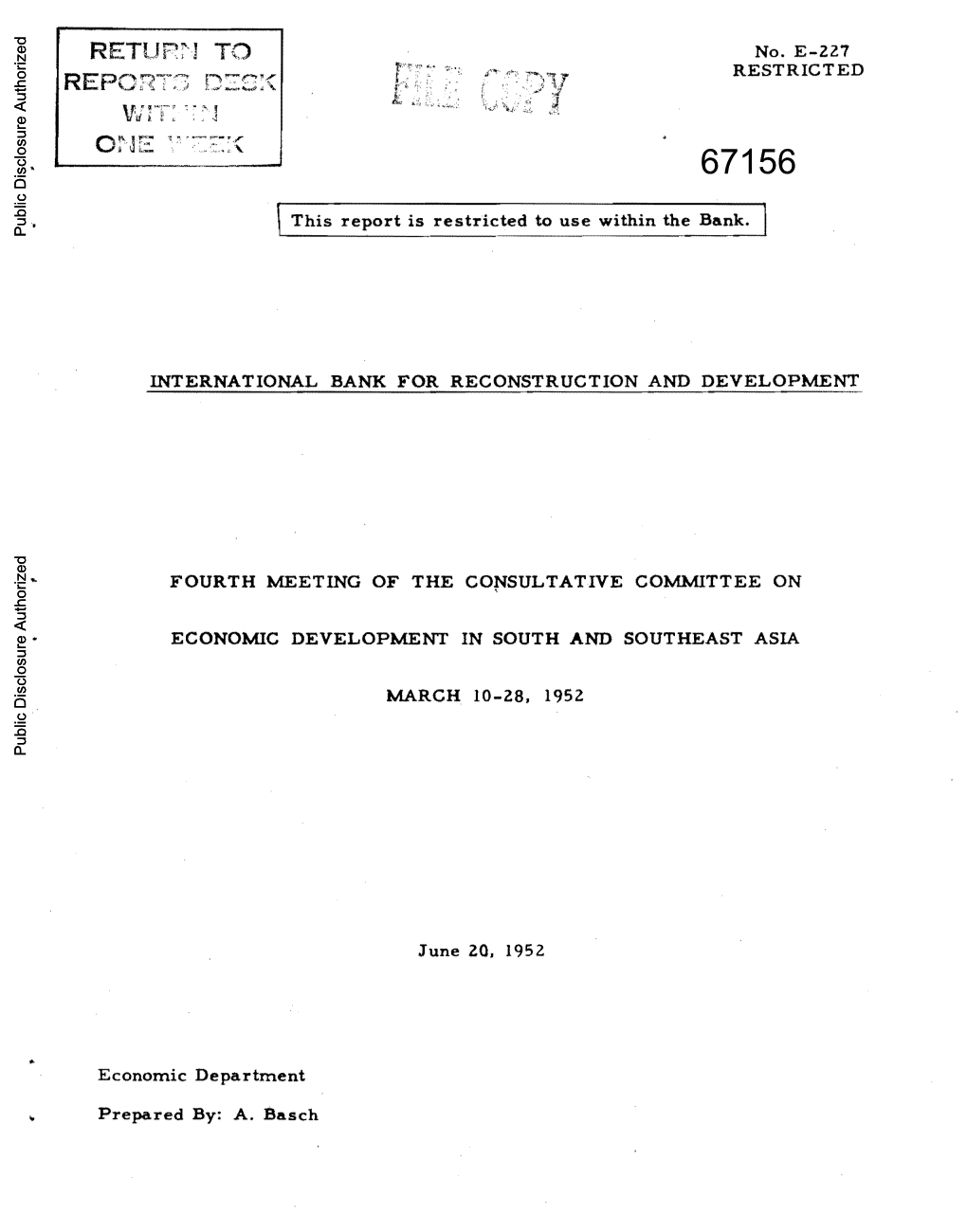 World Bank Document