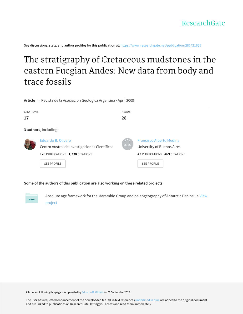 The Stratigraphy of Cretaceous Mudstones in the Eastern Fuegian Andes: New Data from Body and Trace Fossils