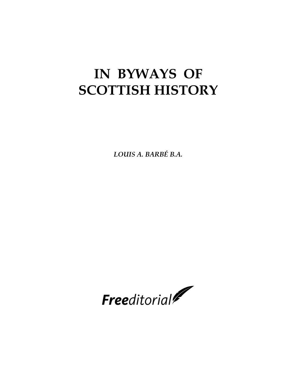 In Byways of Scottish History