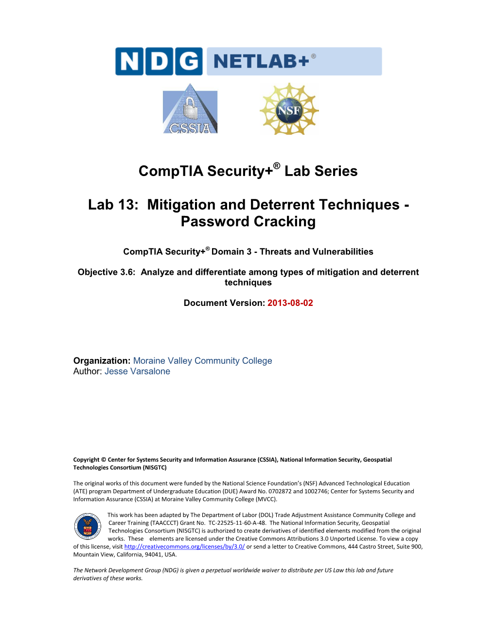 Lab 13: Mitigation and Deterrent Techniques - Password Cracking