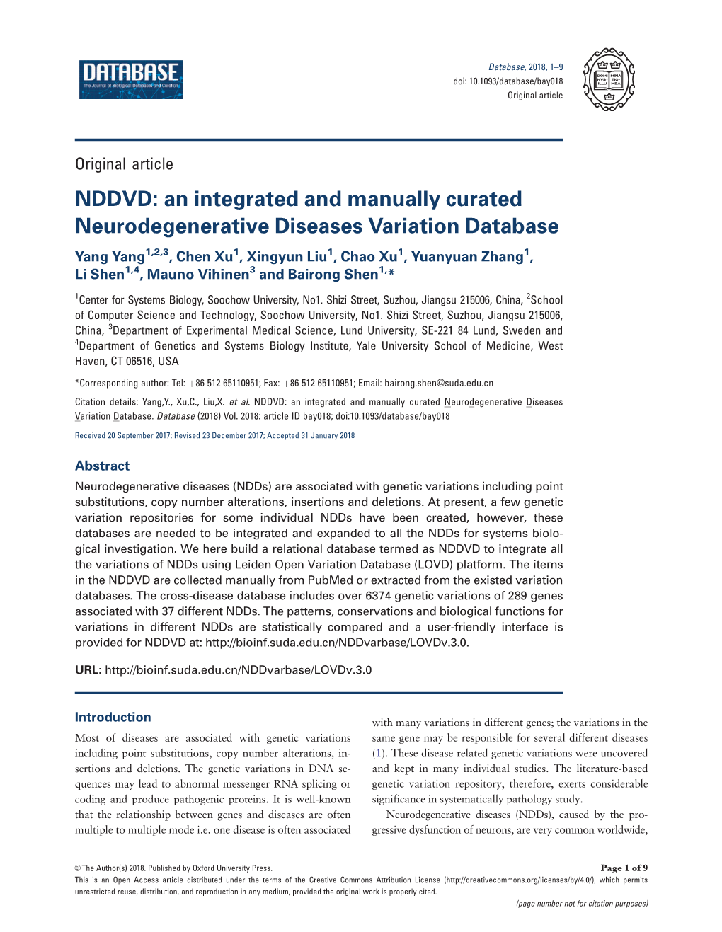 An Integrated and Manually Curated Neurodegenerative Diseases