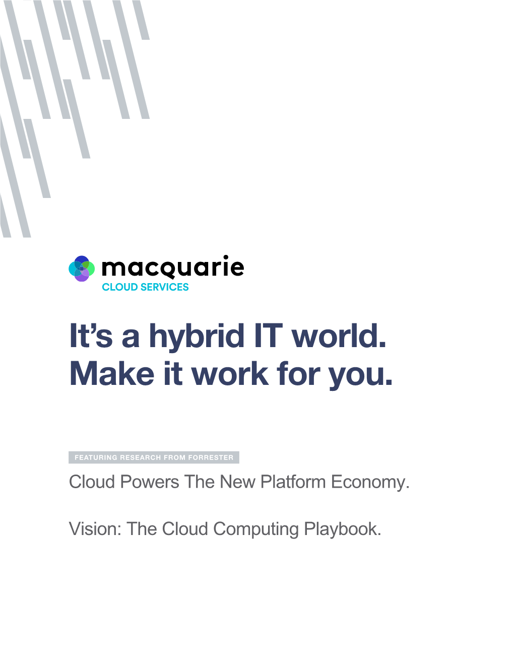 Cloud Powers the New Platform Economy